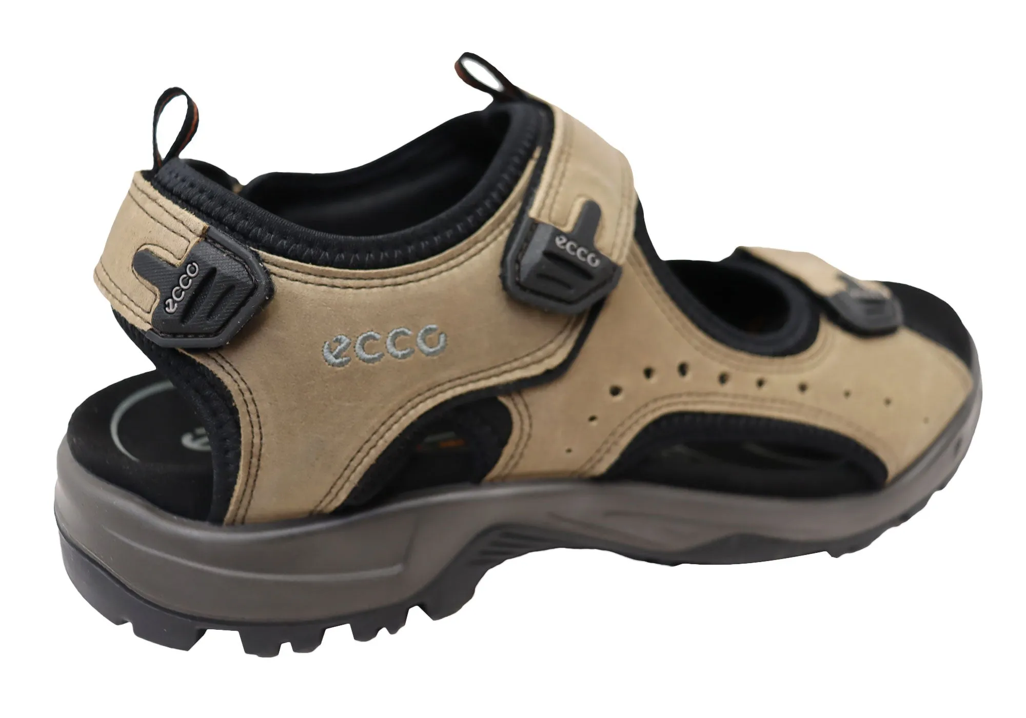 ECCO Mens Comfortable Leather Offroad Sandals ecco Shoes