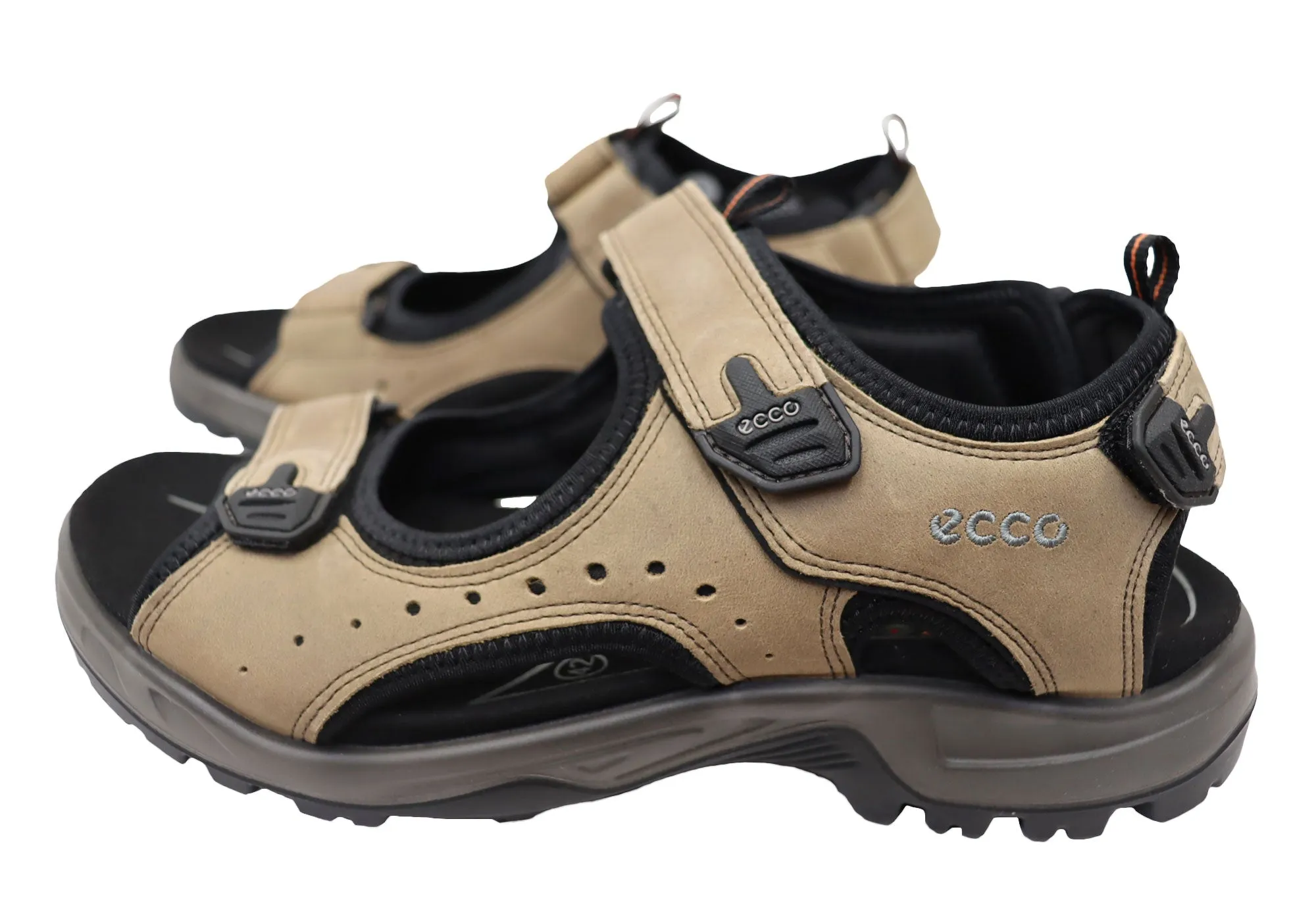 ECCO Mens Comfortable Leather Offroad Sandals ecco Shoes