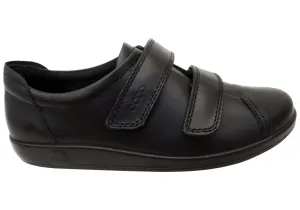 ECCO Soft 2.0 Womens Adjustable Straps Leather Walking Shoes ecco Shoes