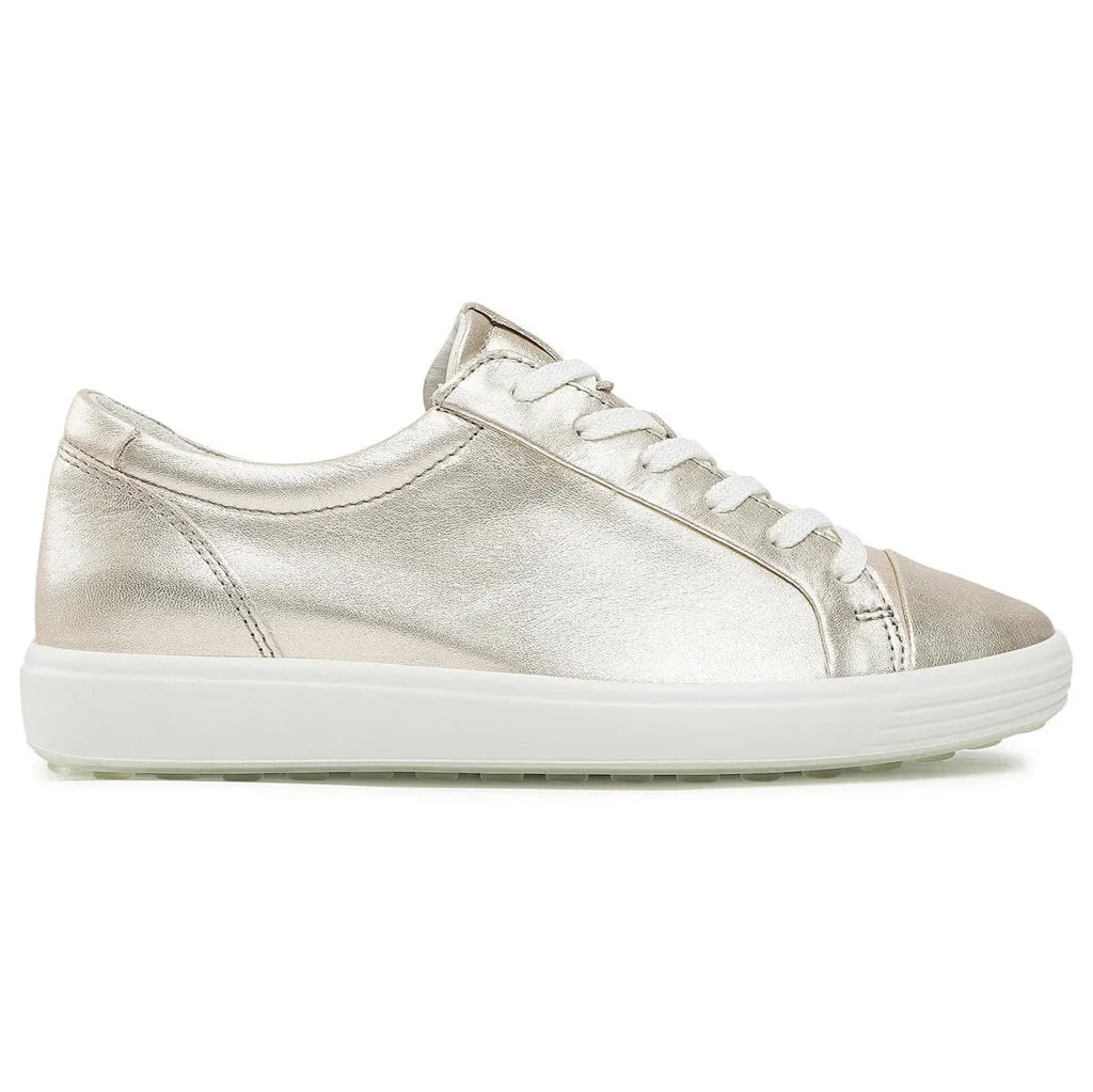Ecco Soft 7 Full Grain Leather Women's Casual Trainers ecco Shoes