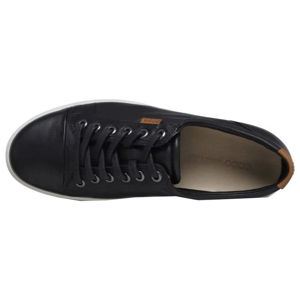 Ecco Soft 7 Full Grain Leather Women's Lace Up Trainers ecco Shoes