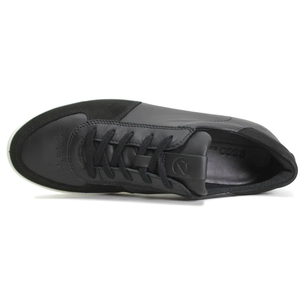 Ecco Street Tray Nubuck Leather Men's Low Profile Shoes ecco Shoes