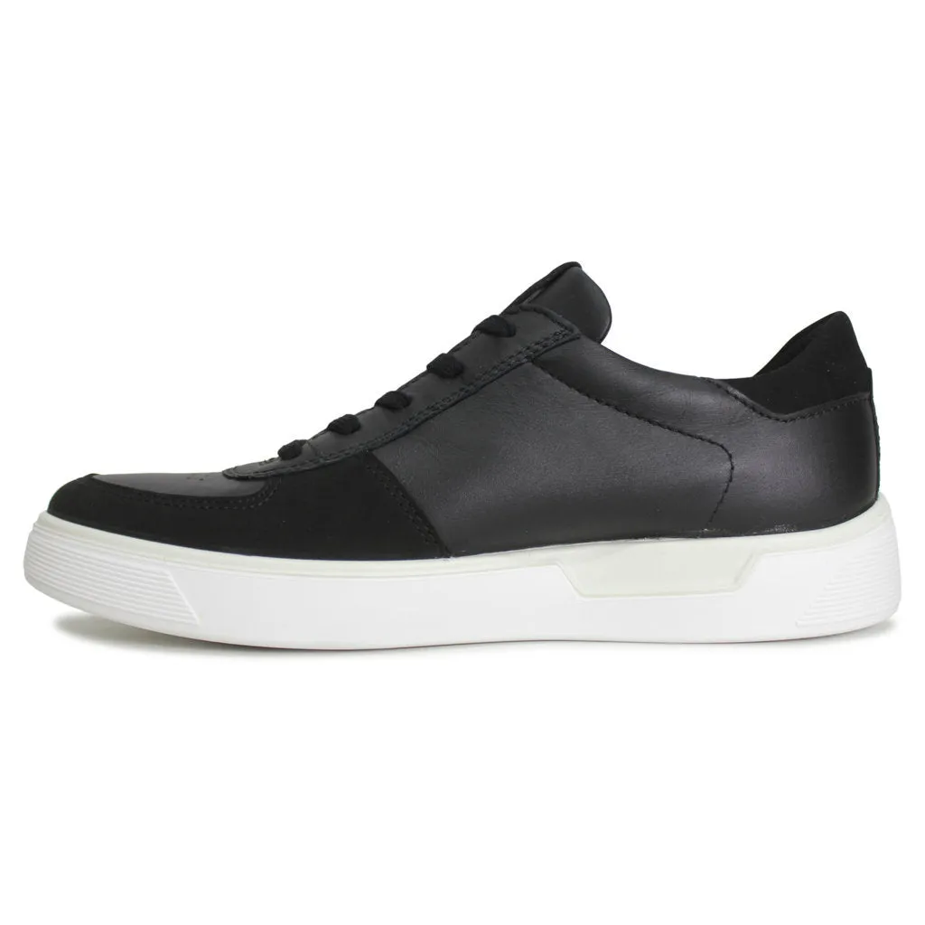Ecco Street Tray Nubuck Leather Men's Low Profile Shoes ecco Shoes
