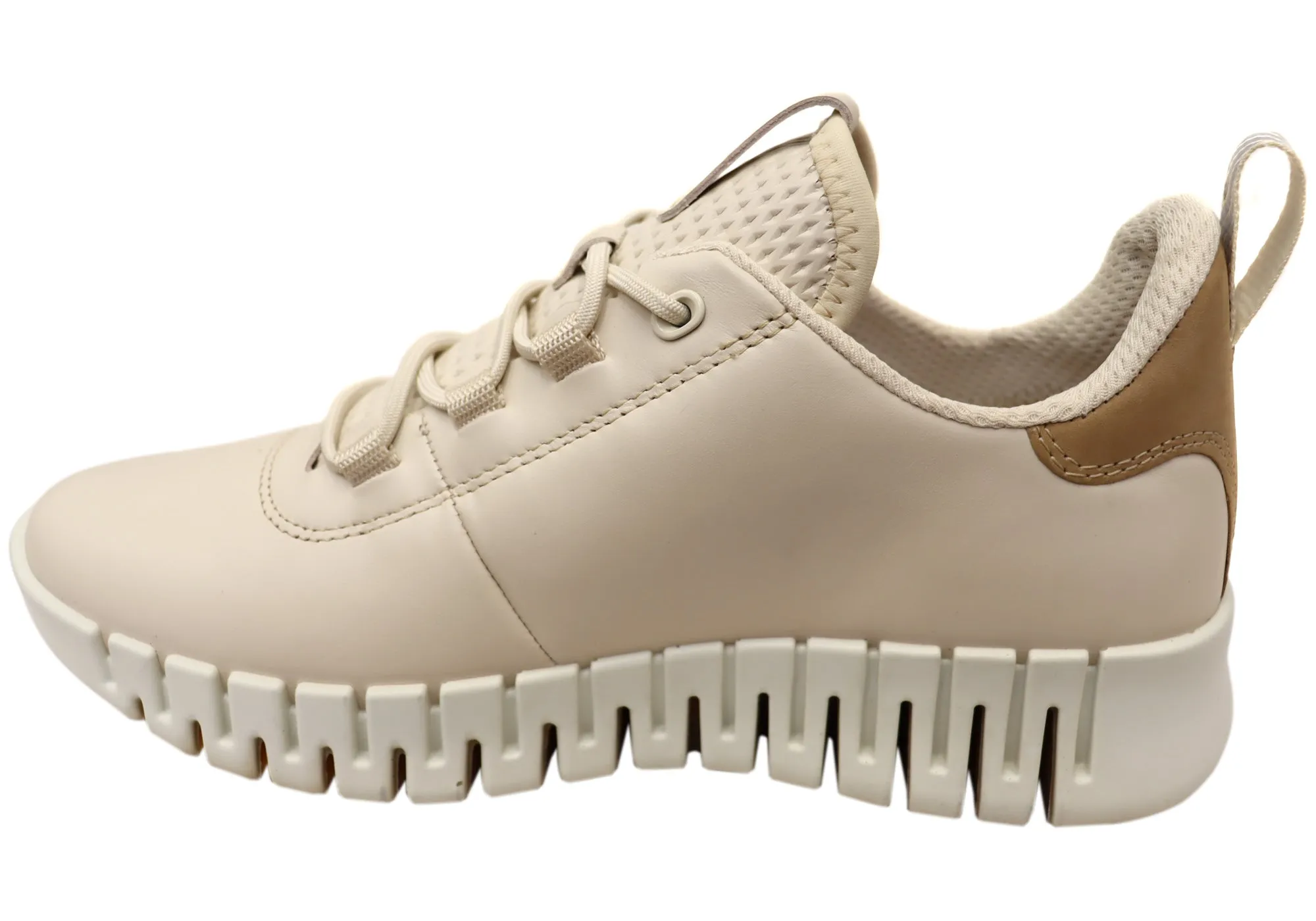 ECCO Womens Comfortable Leather Gruuv Sneakers Shoes ecco Shoes