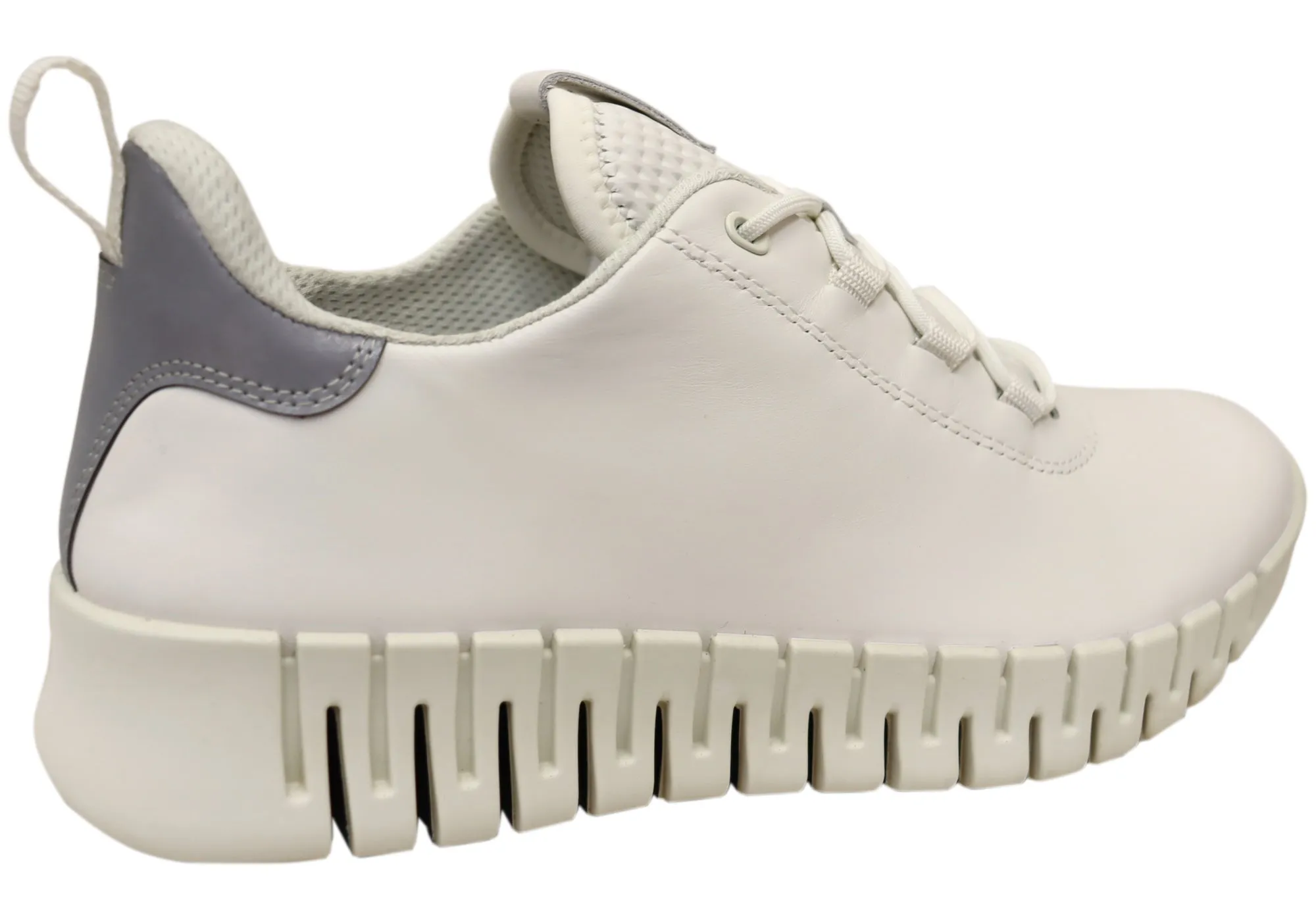 ECCO Womens Comfortable Leather Gruuv Sneakers Shoes ecco Shoes