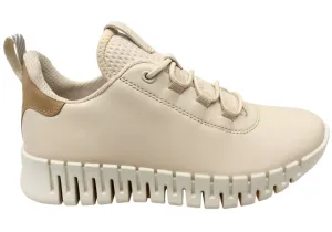 ECCO Womens Comfortable Leather Gruuv Sneakers Shoes ecco Shoes