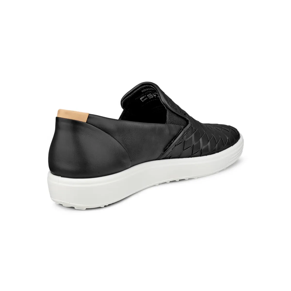 Ecco Women's Soft 7 Slip-On Woven Black ecco Shoes