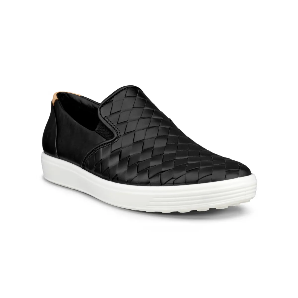 Ecco Women's Soft 7 Slip-On Woven Black ecco Shoes