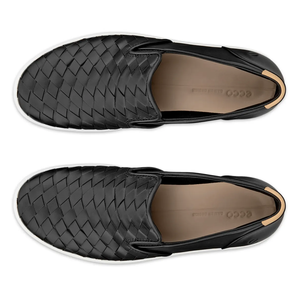 Ecco Women's Soft 7 Slip-On Woven Black ecco Shoes