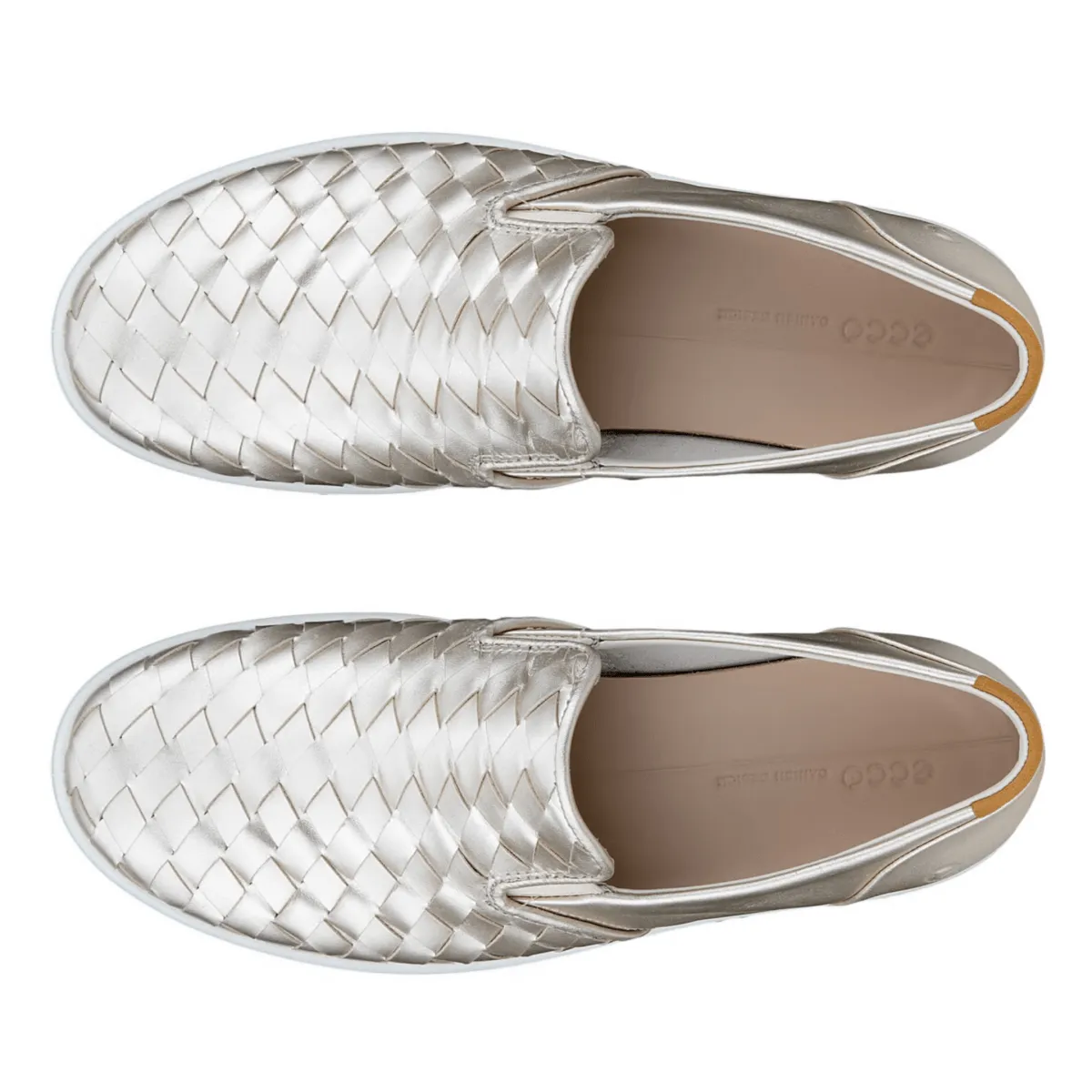 Ecco Women's Soft 7 Slip-On Woven Gold ecco Shoes