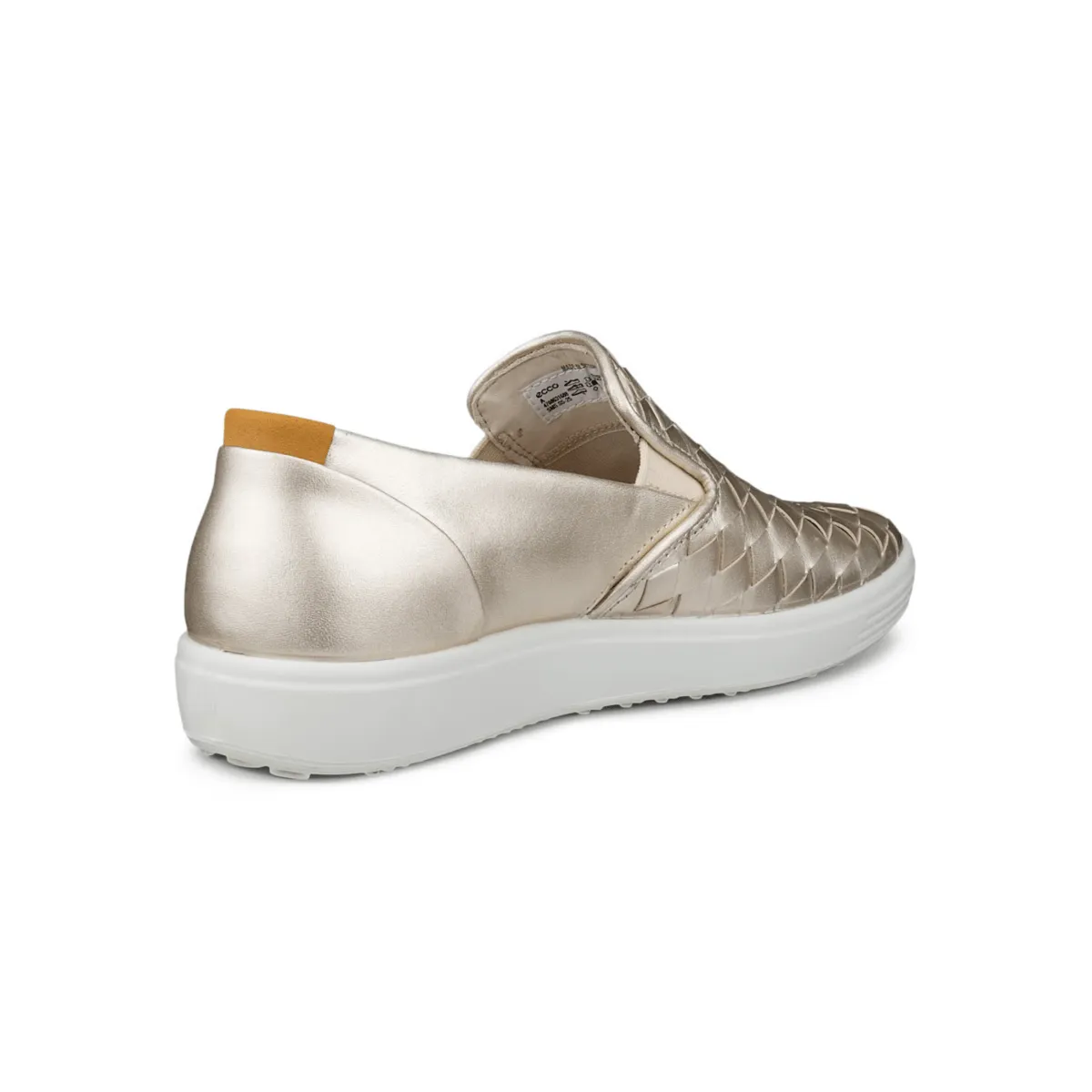 Ecco Women's Soft 7 Slip-On Woven Gold ecco Shoes
