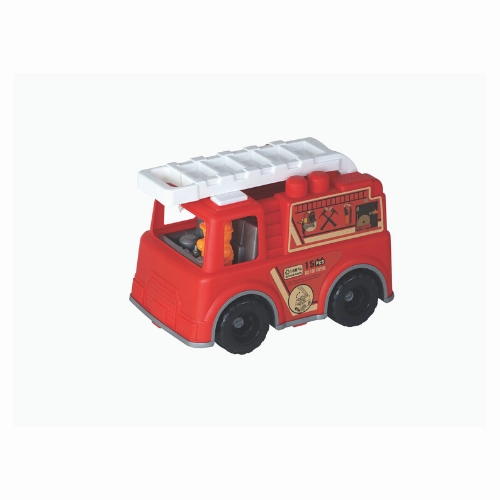 ECO FRIENDLY FIRE ENGINE 2 BRICKS VEHICLE 15PCS-ROLL UP
