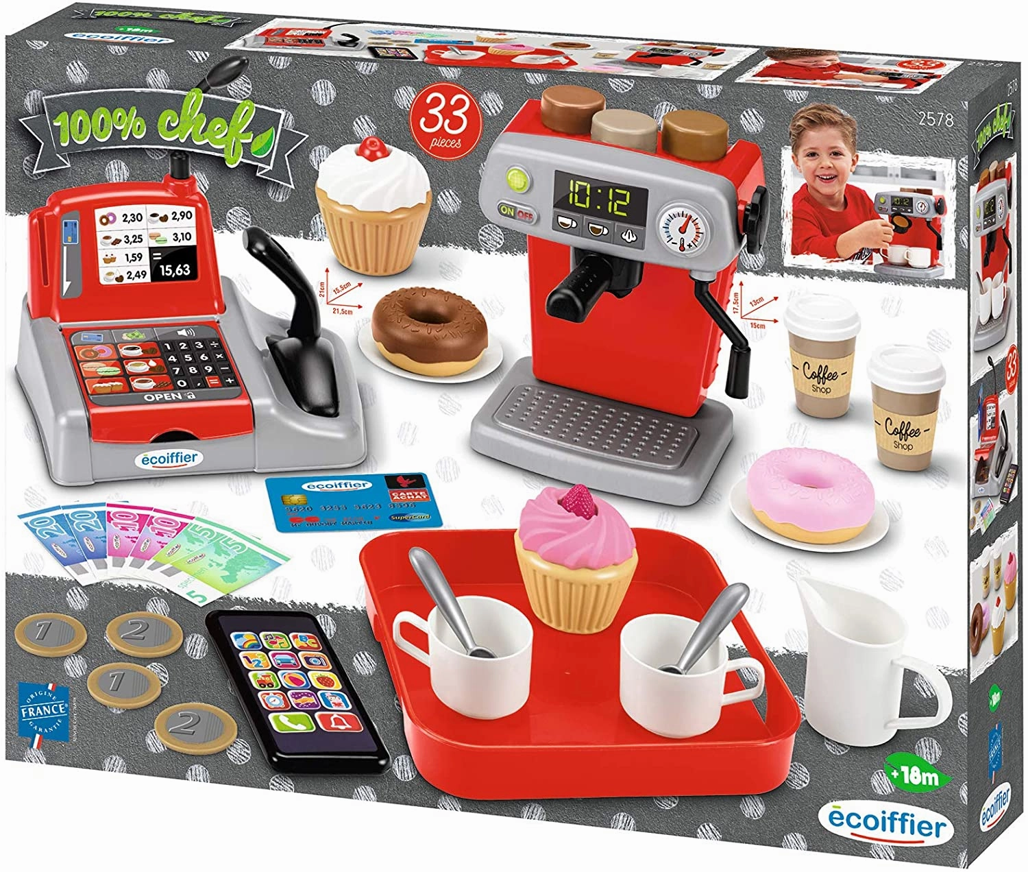 Ecoiffier - Coffee shop set