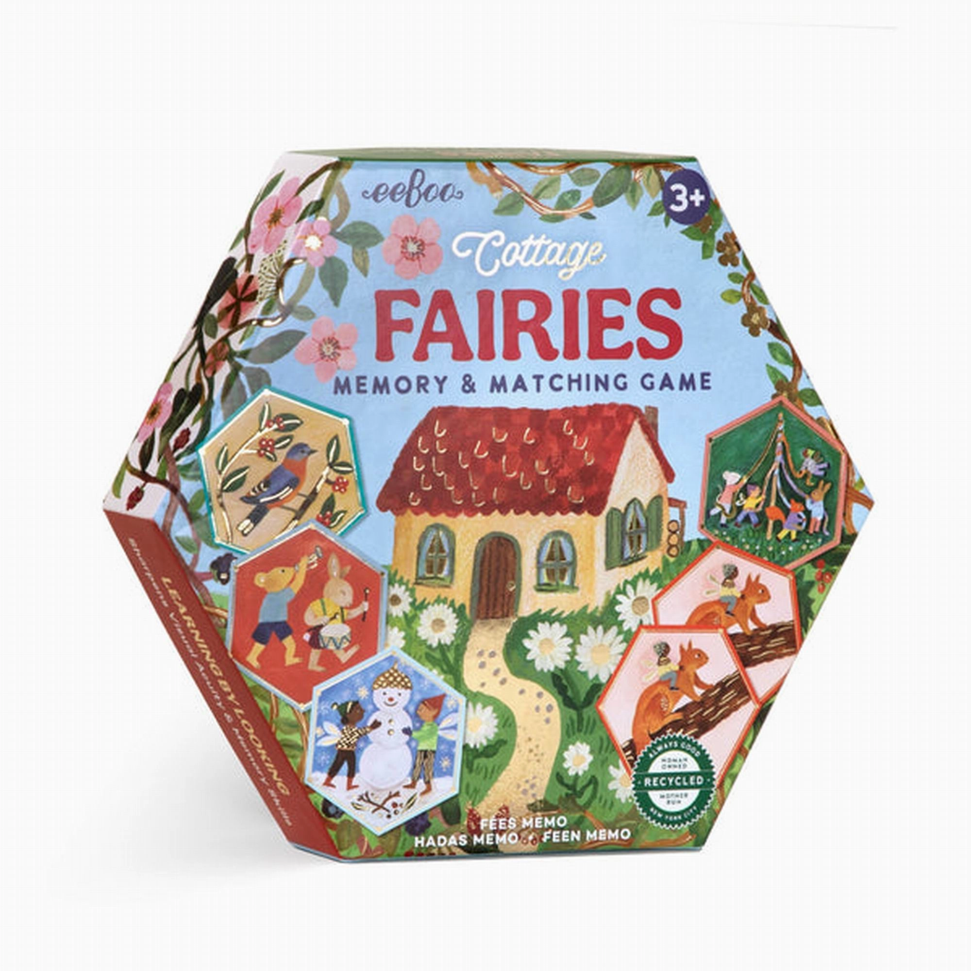 eeBoo Cottage Fairies Hex Matching Game