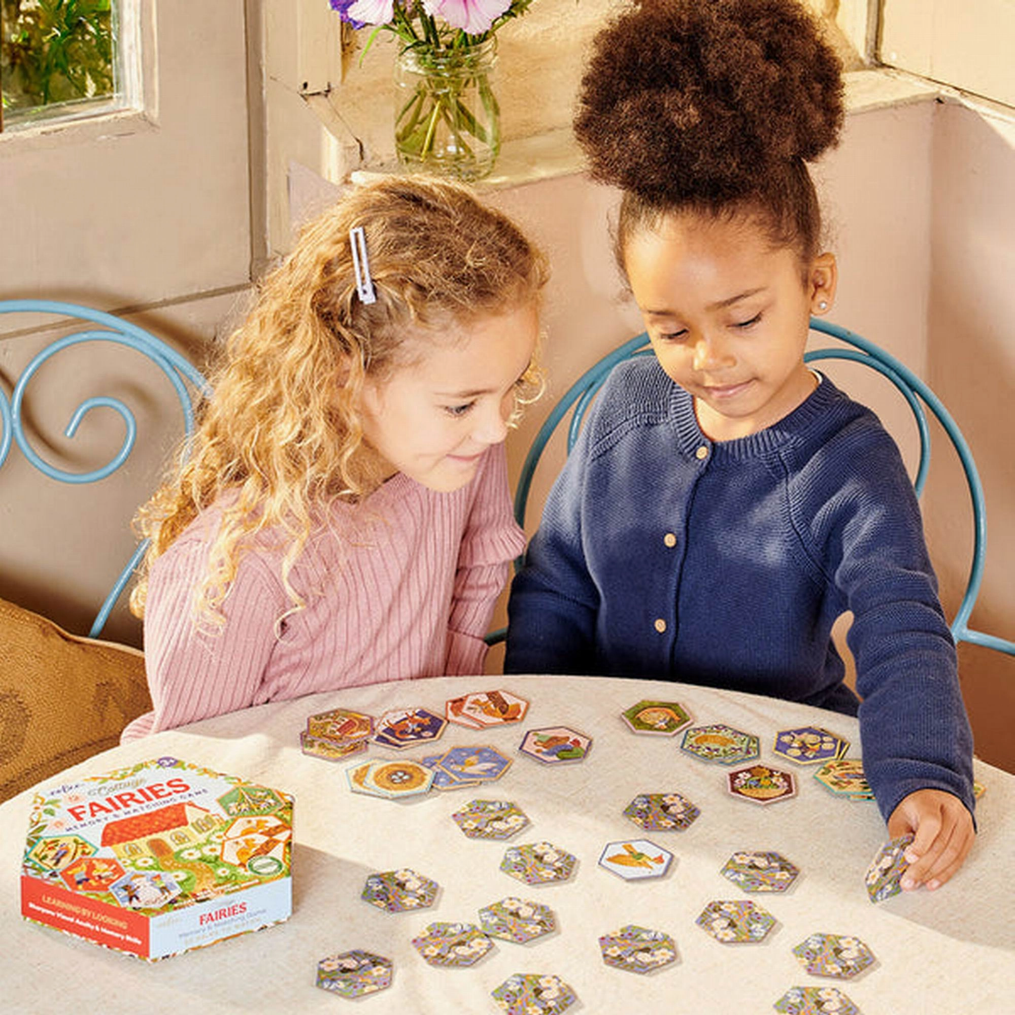 eeBoo Cottage Fairies Hex Matching Game