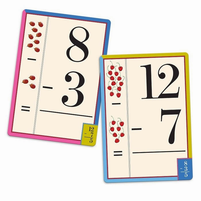 eeBoo Flash Cards Subtraction