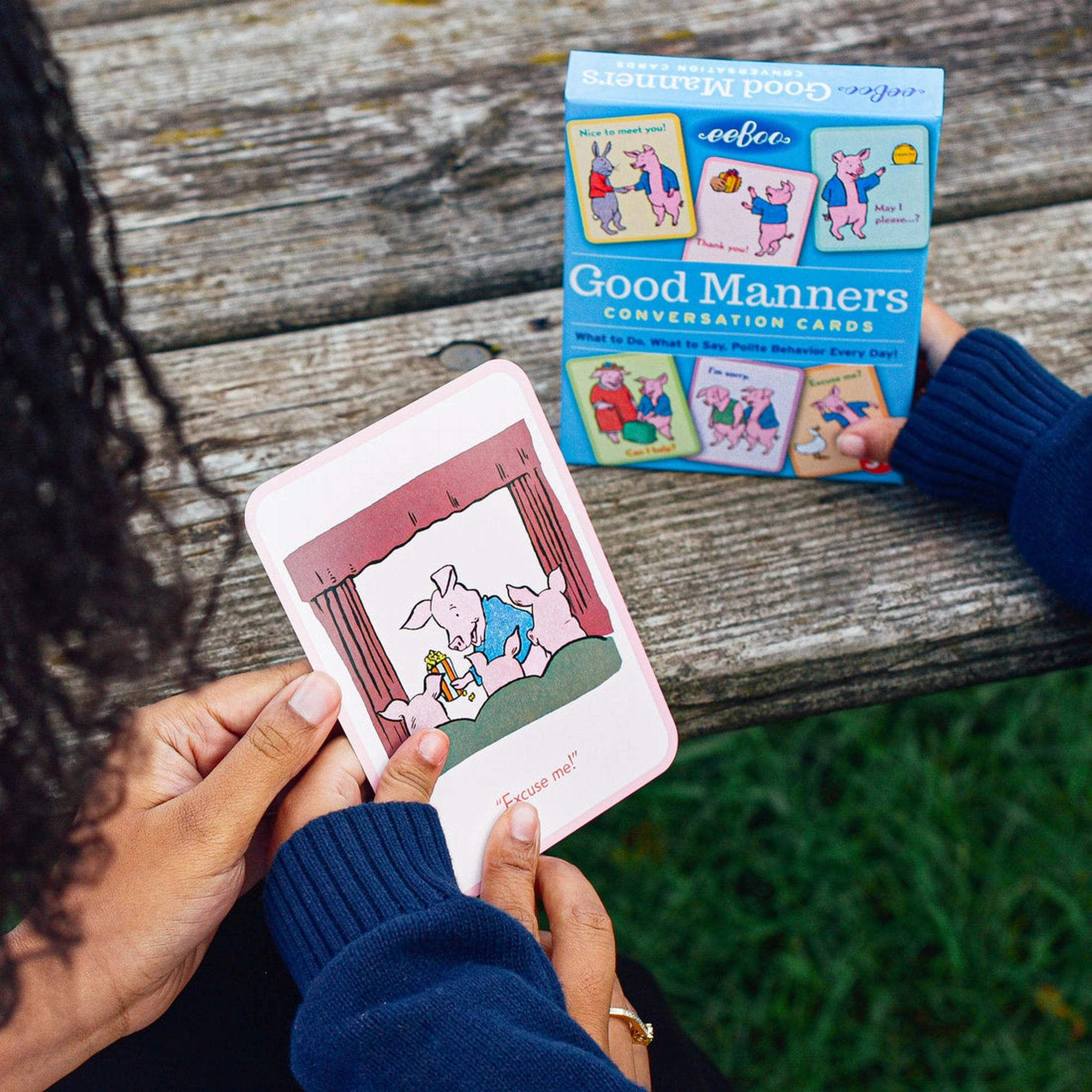 eeBoo Good Manners Conversation Cards  New Packaging