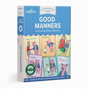 eeBoo Good Manners Conversation Cards  New Packaging