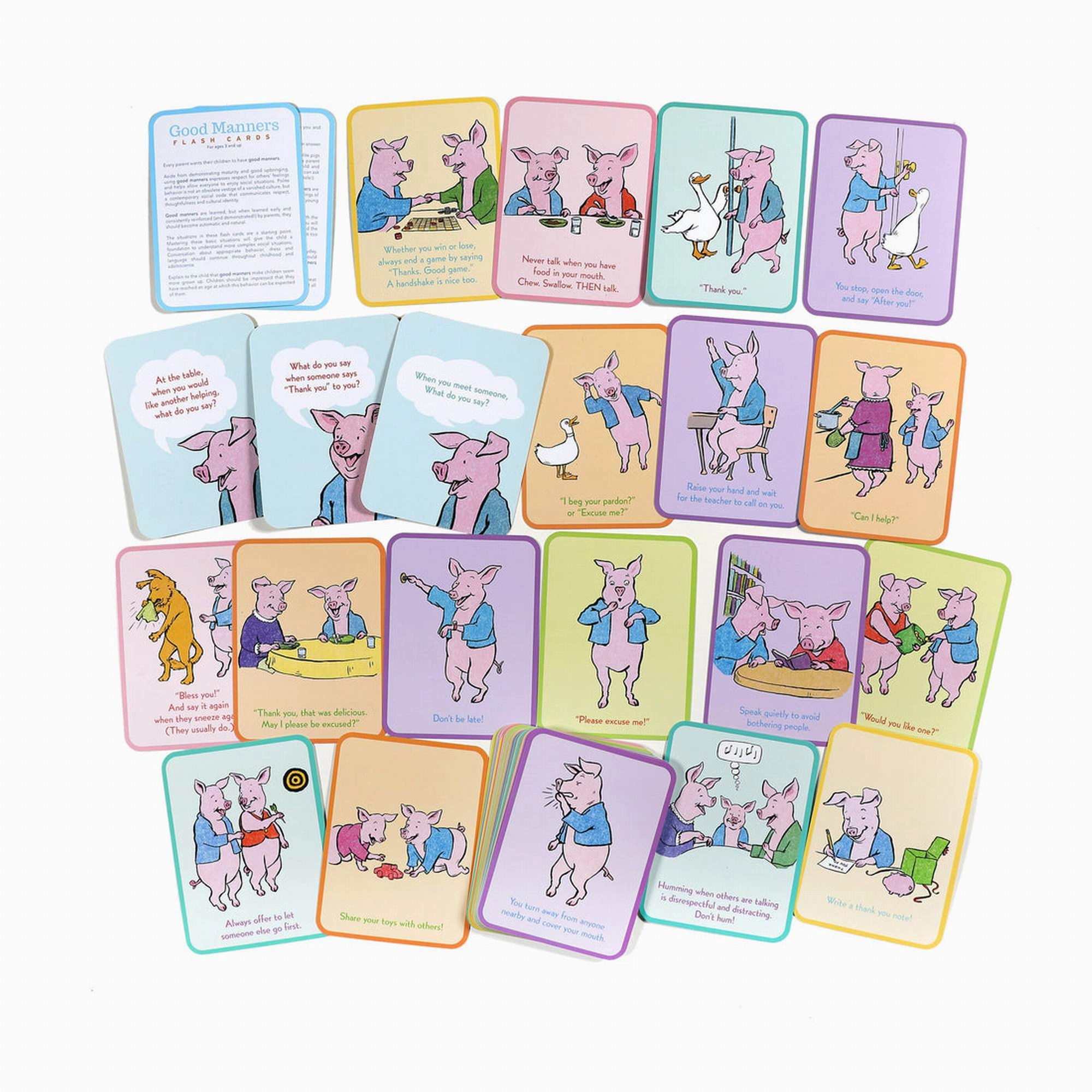 eeBoo Good Manners Conversation Cards  New Packaging