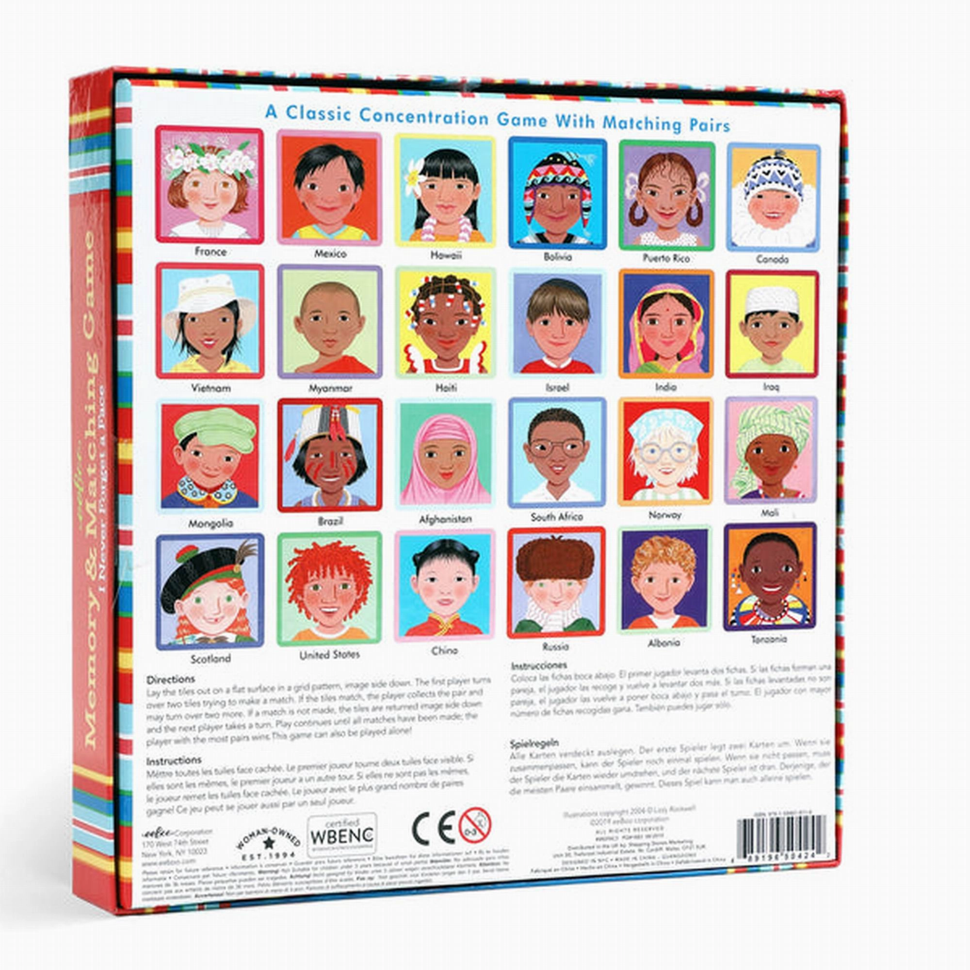 eeBoo I Never Forget a Face Matching Game  New Packaging