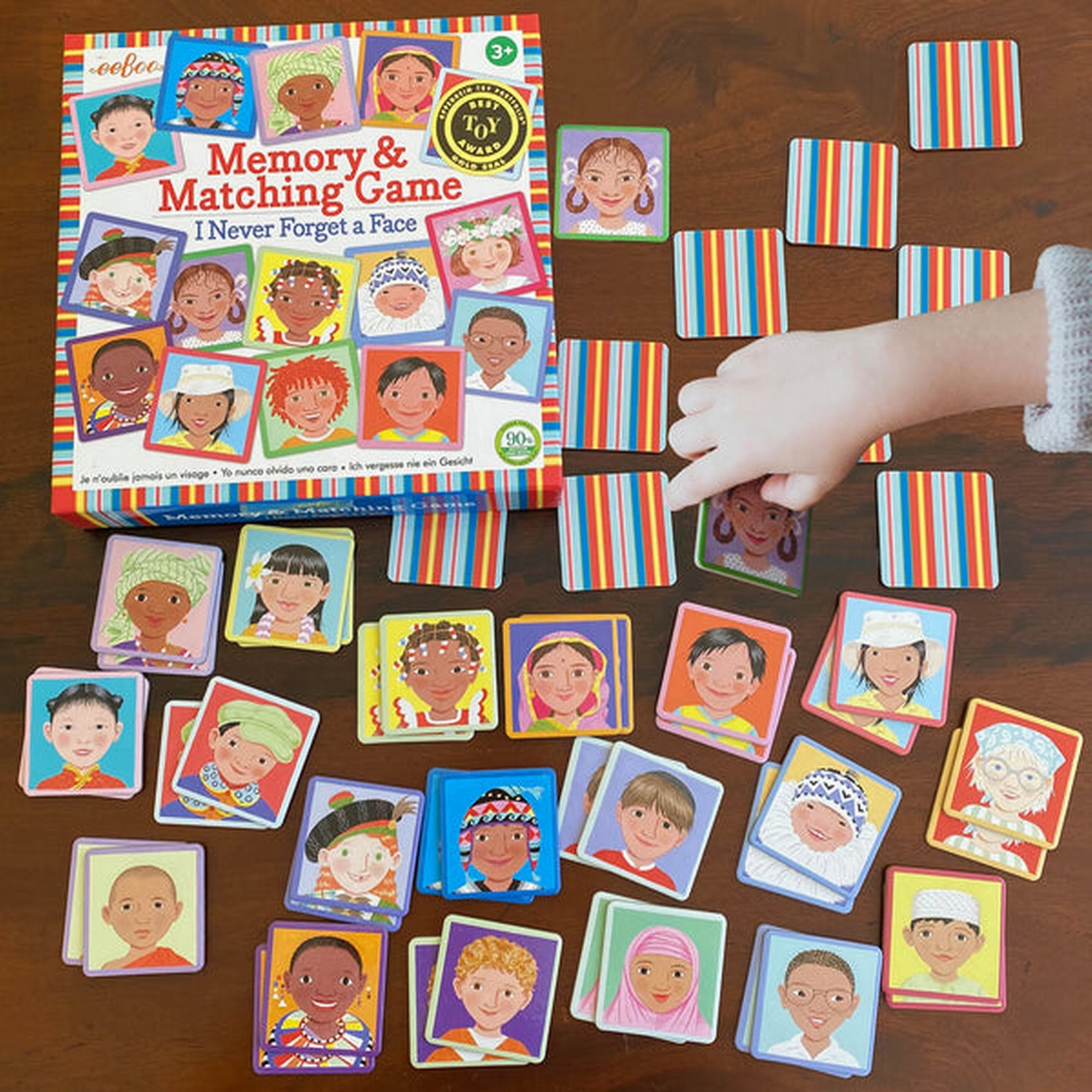 eeBoo I Never Forget a Face Matching Game  New Packaging