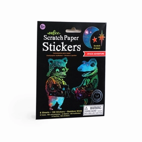eeBoo Space Adventure Scratch Paper Stickers