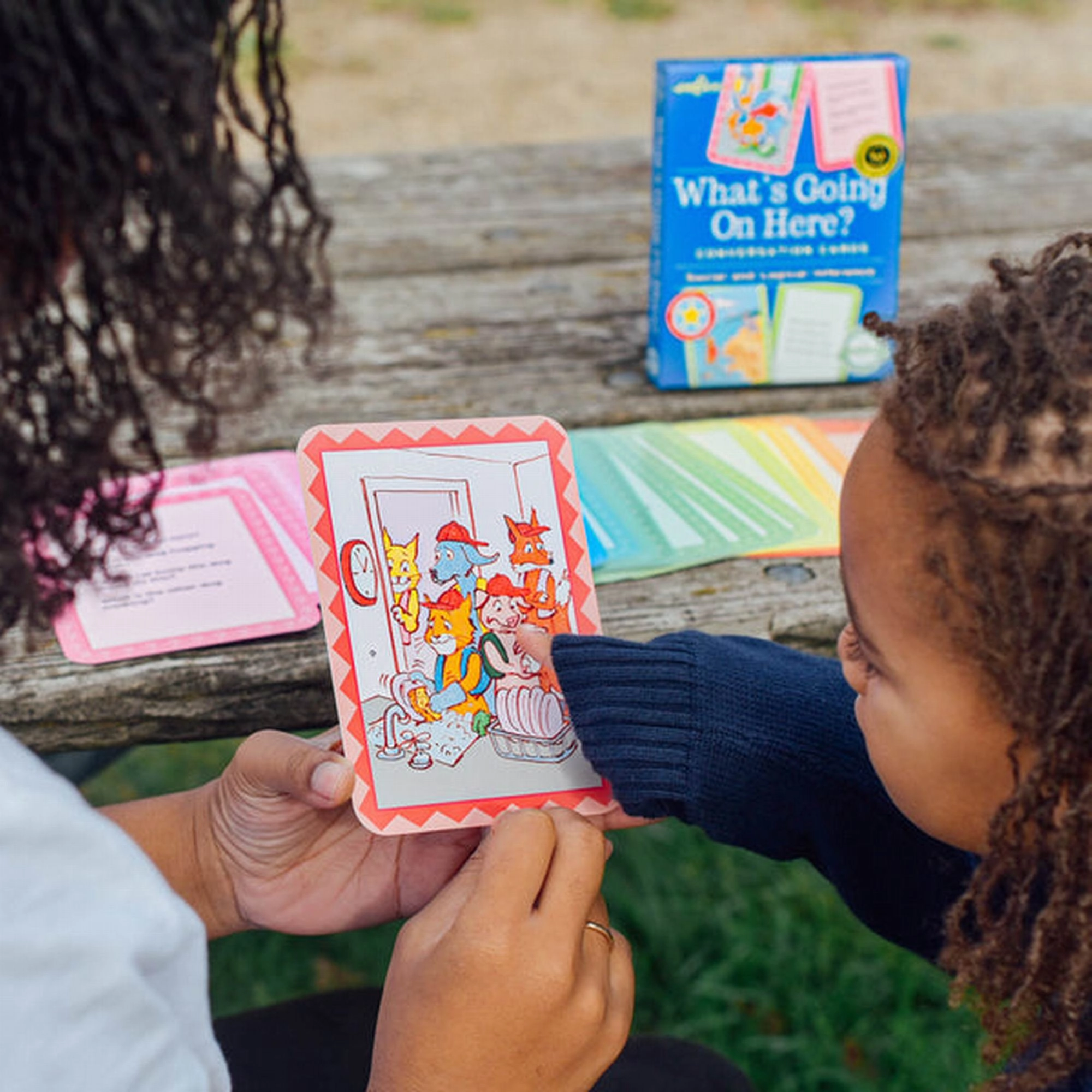 eeBoo Whats Going On Here Conversation Cards  New Packaging