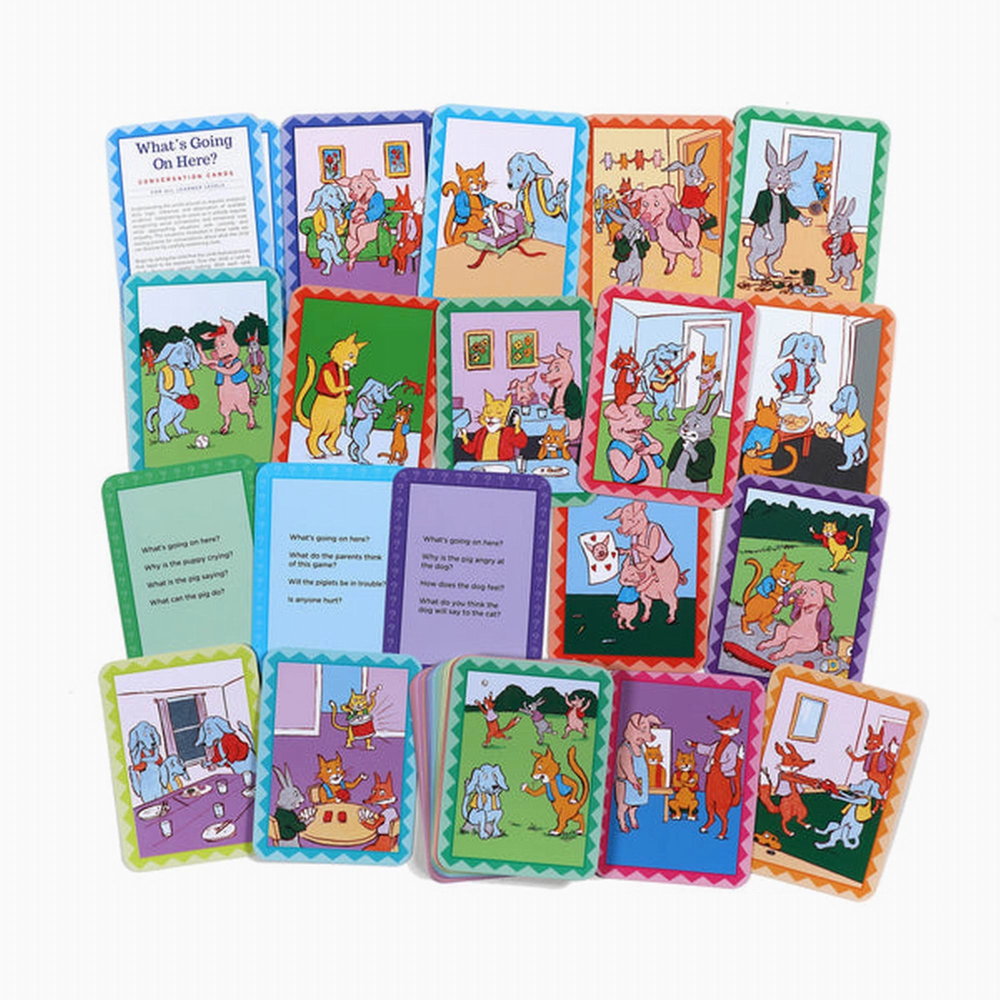eeBoo Whats Going On Here Conversation Cards  New Packaging