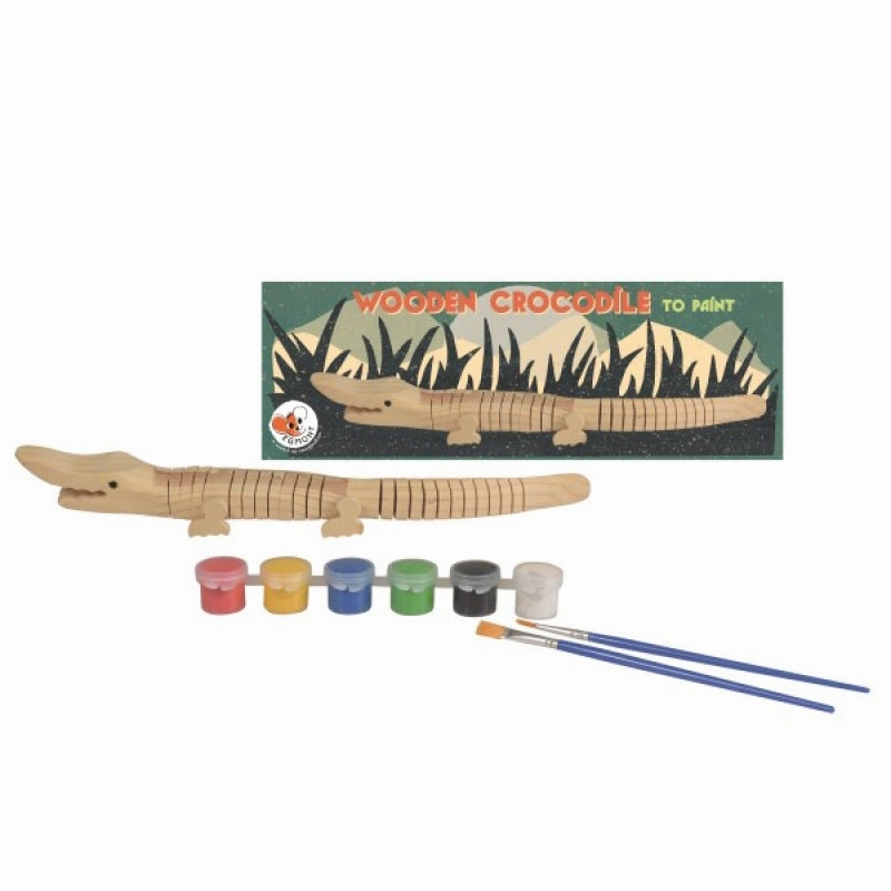 Egmont Toys Wooden Crocodile To Paint