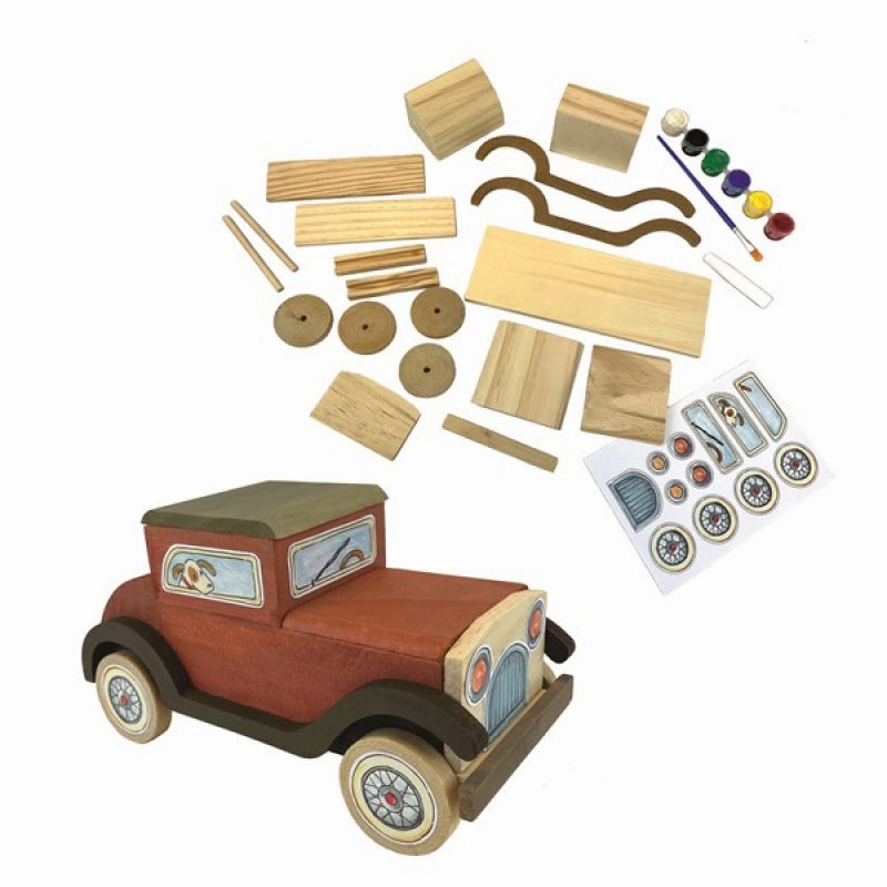Egmont Toys Wooden Oldtimer Car To Paint