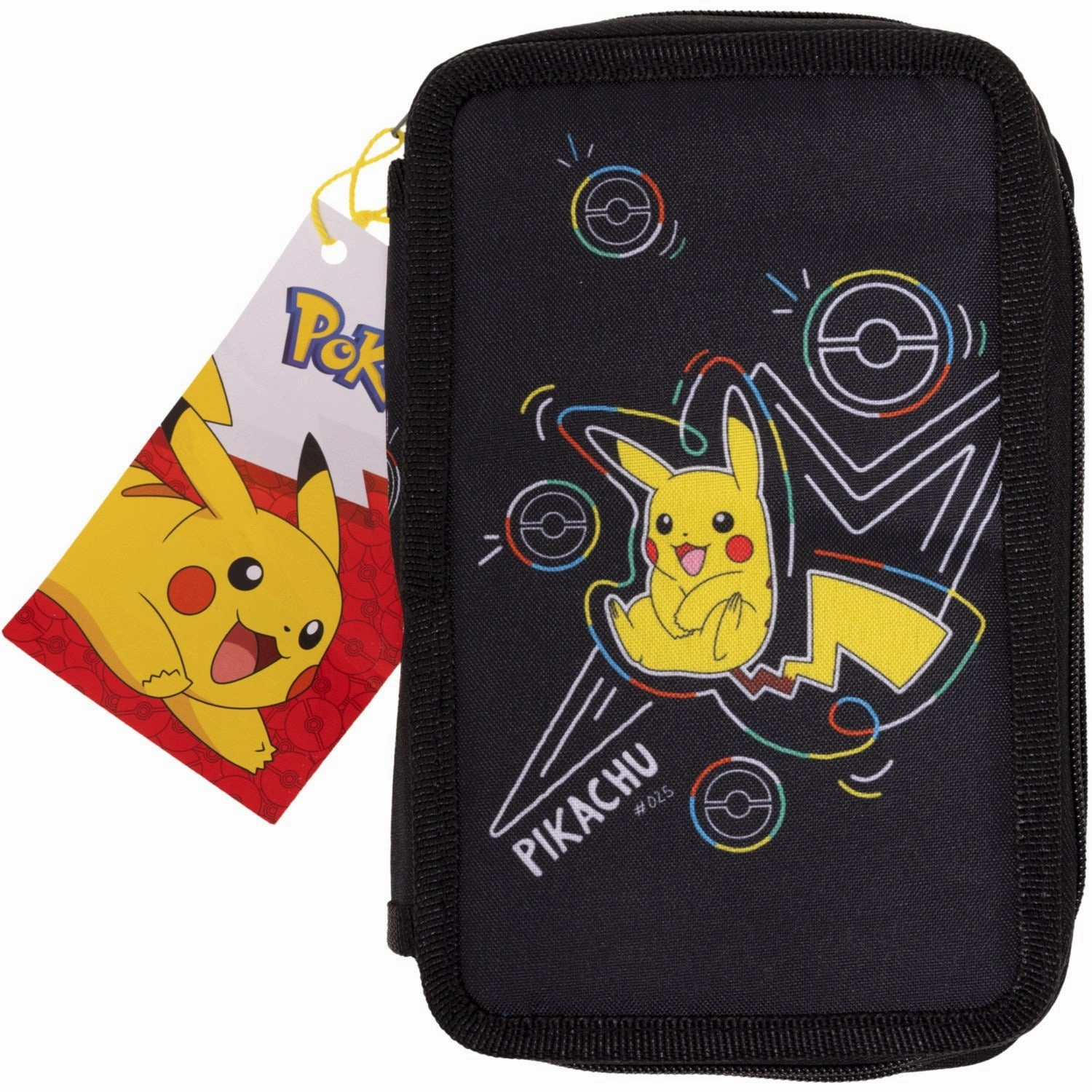 Euromic Pokmon Neon dobbeltd?kkert penal hus med fyld