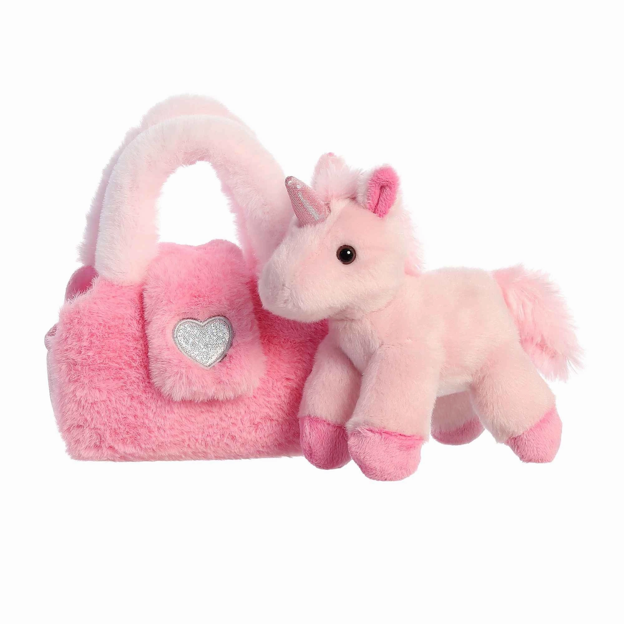 Fancy Pals Pet Carrier Plushy Pink Heart