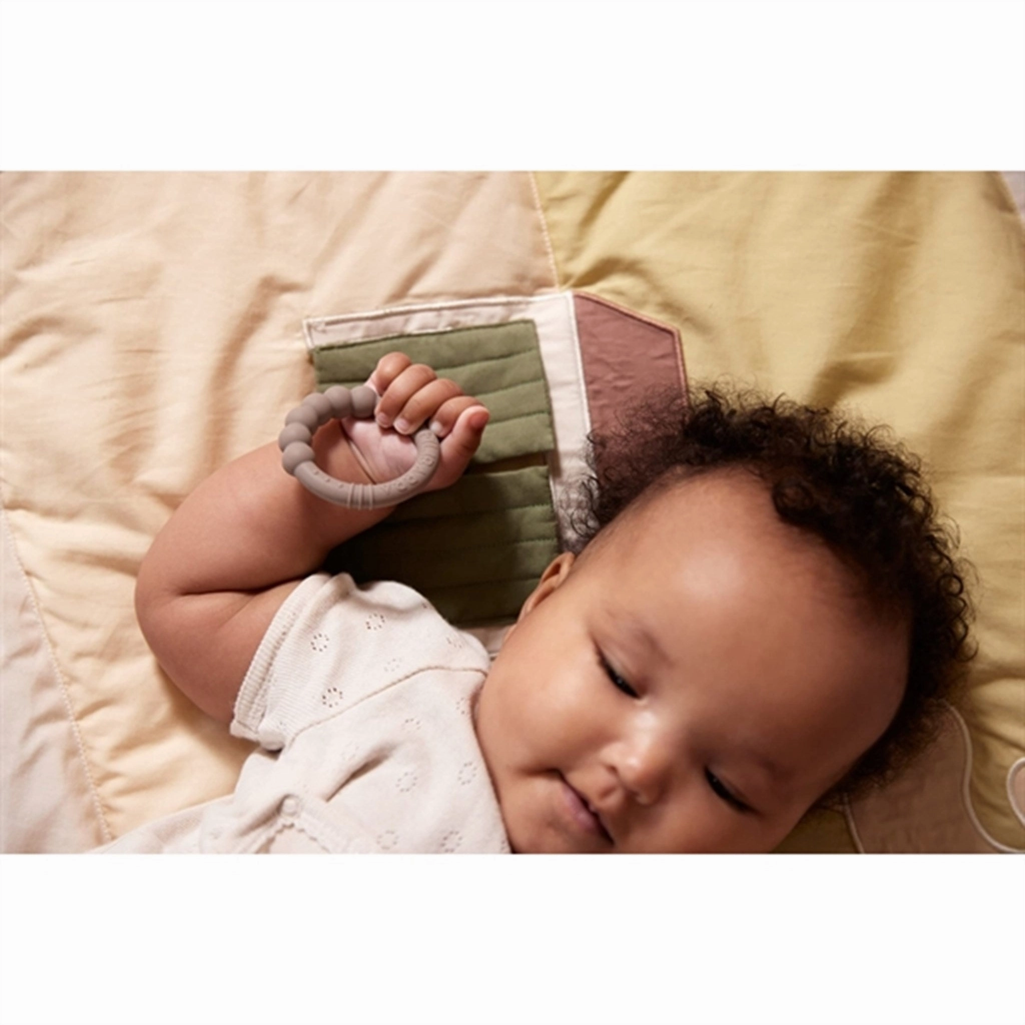 FILIBABBA Teether 2-pack Warm Grey   Honey Gold