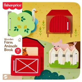 Fisher-Price Wood Farm Animals Busy Board