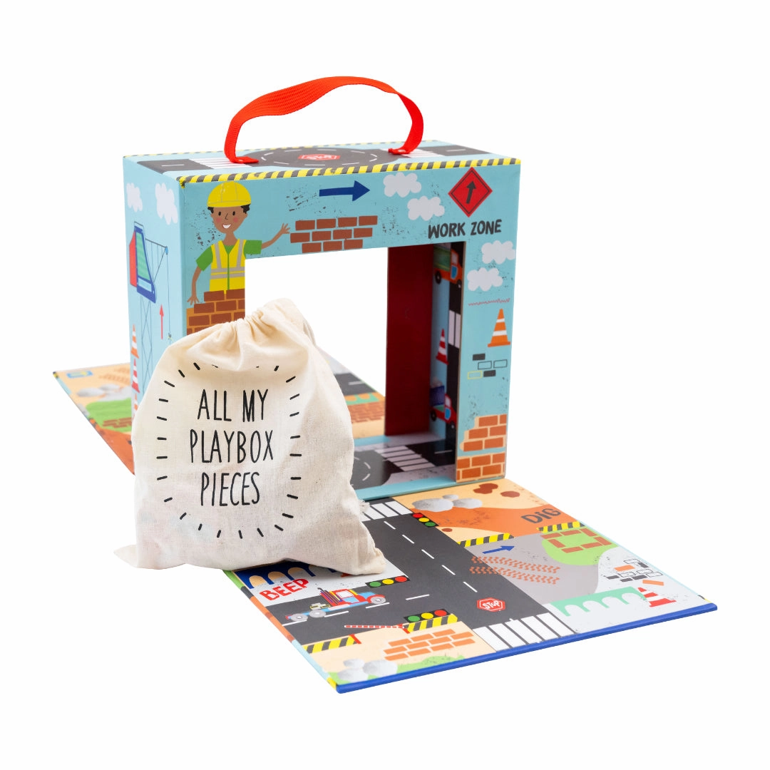 Floss & Rock Playbox with Wooden Pieces - Construction
