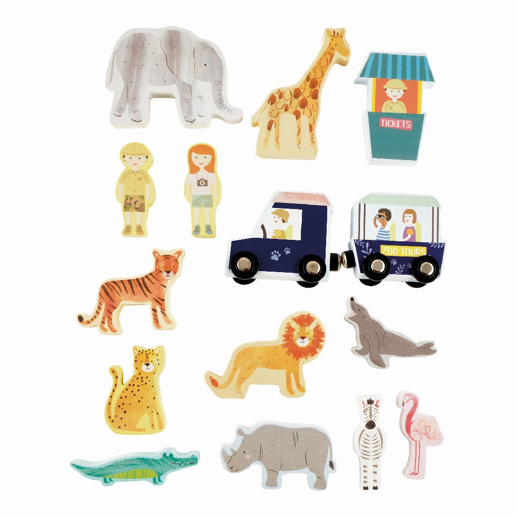 Floss & Rock Playbox with Wooden Pieces - Jungle