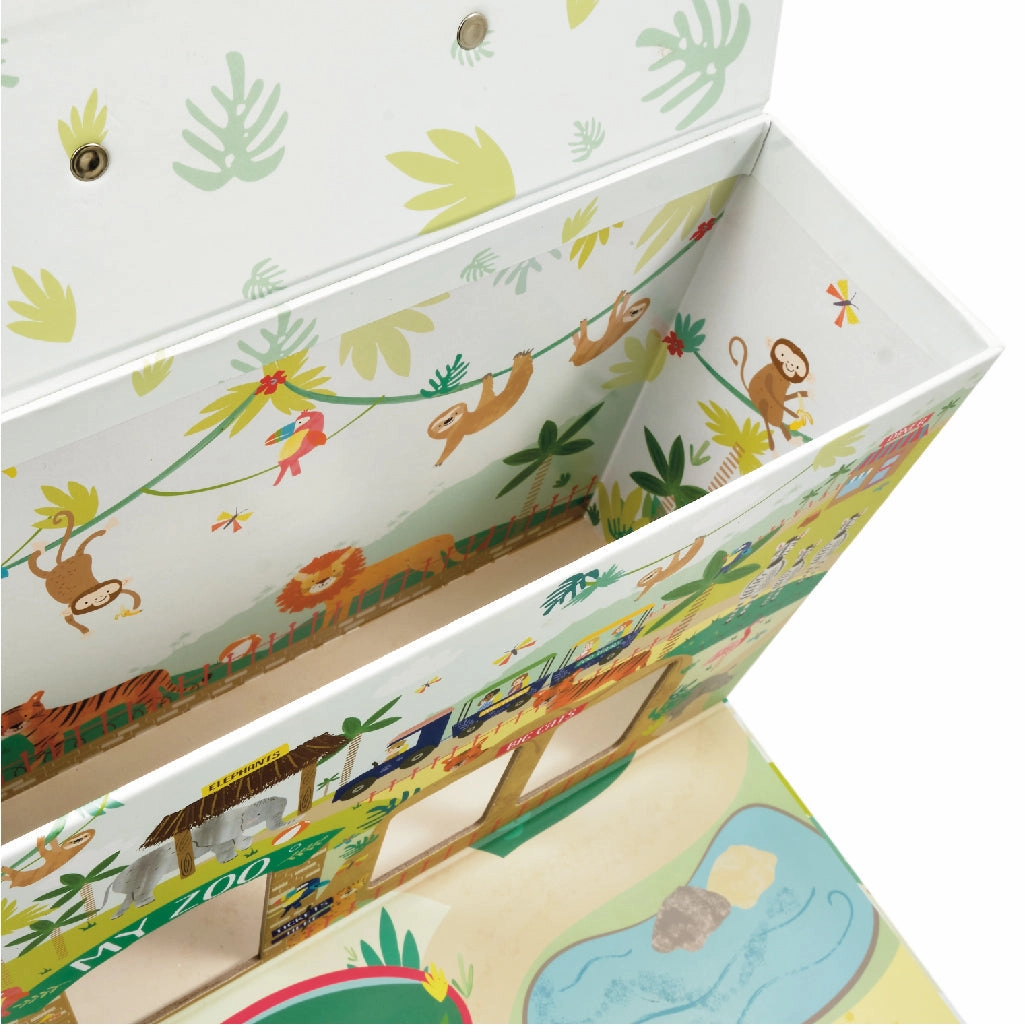 Floss & Rock Playbox with Wooden Pieces - Jungle
