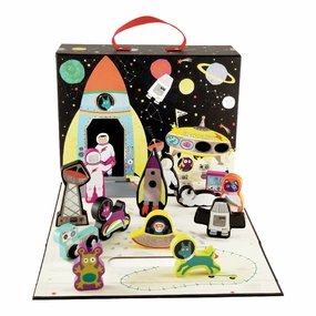 Floss & Rock Playbox with Wooden Pieces - Space