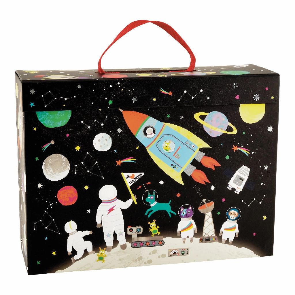Floss & Rock Playbox with Wooden Pieces - Space