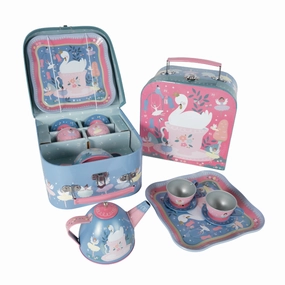 Floss & Rock Tin Tea Set 7 Piece - Enchanted