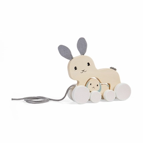 FSC Certified Pull Along Bunny & Baby