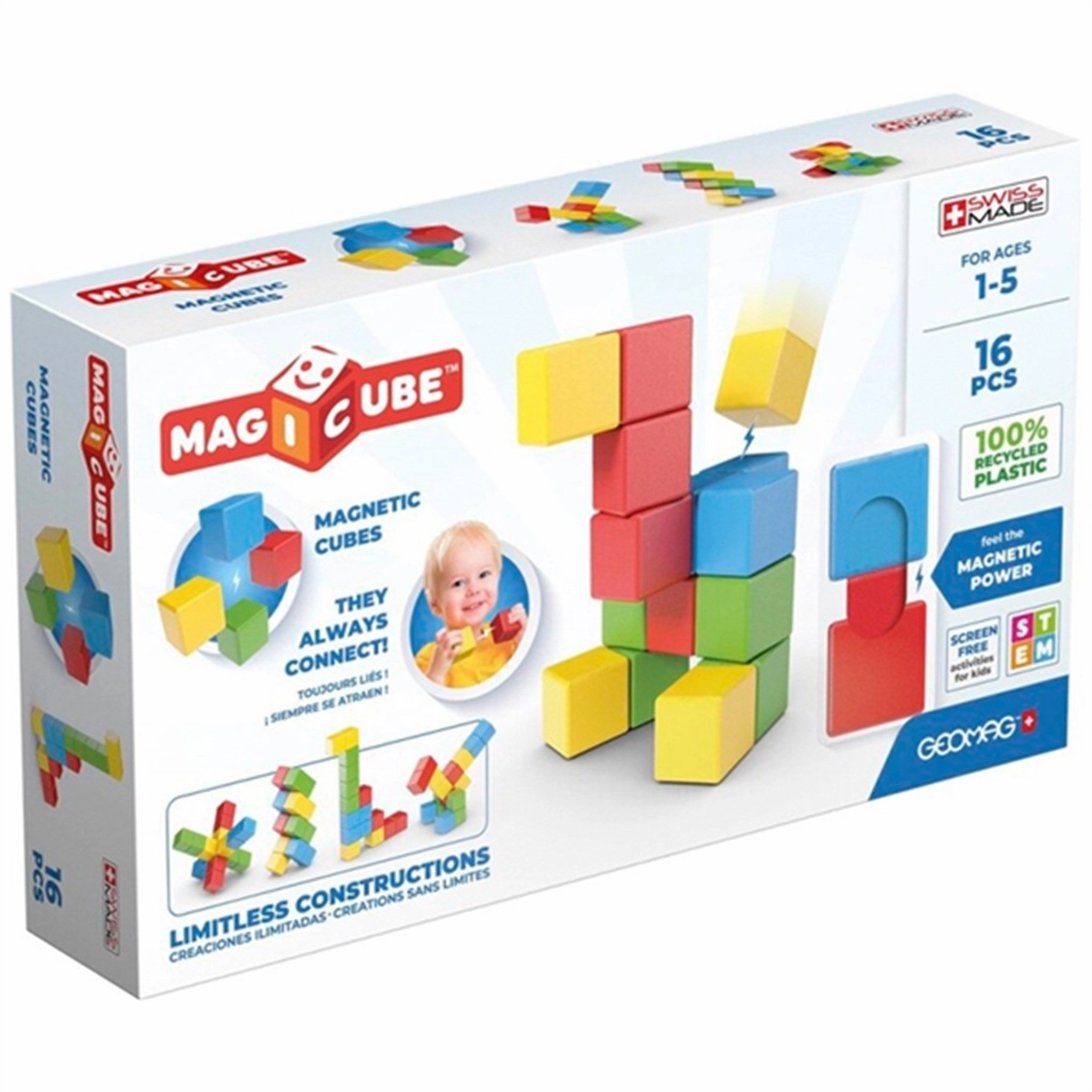 Geomag Magicube Full Color Recycled Try Me 16 pcs