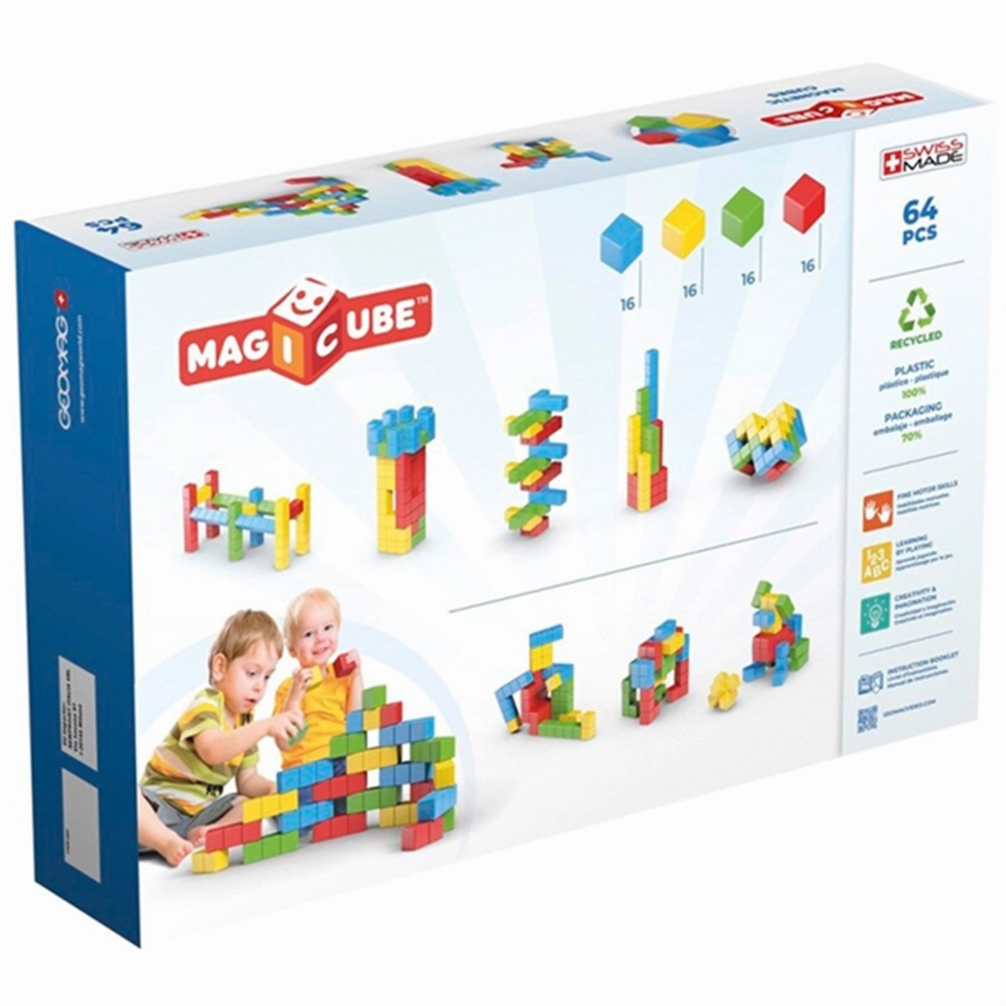 Geomag Magicube Full Color Recycled Try Me 64 pcs