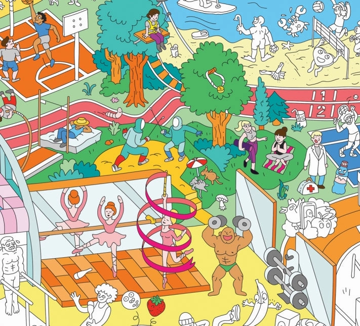 Giant Colouring Poster - Recycled Paper - Jungle