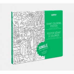 Giant Colouring Poster - Recycled Paper - Jungle