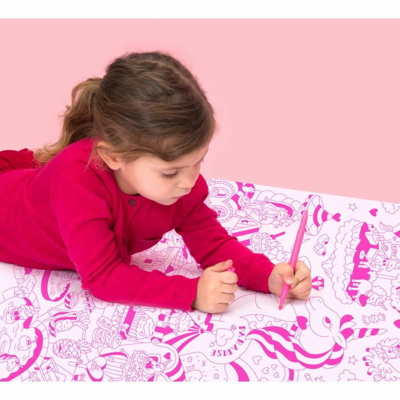 Giant Colouring Poster - Recycled Paper - Unicorn - Lily