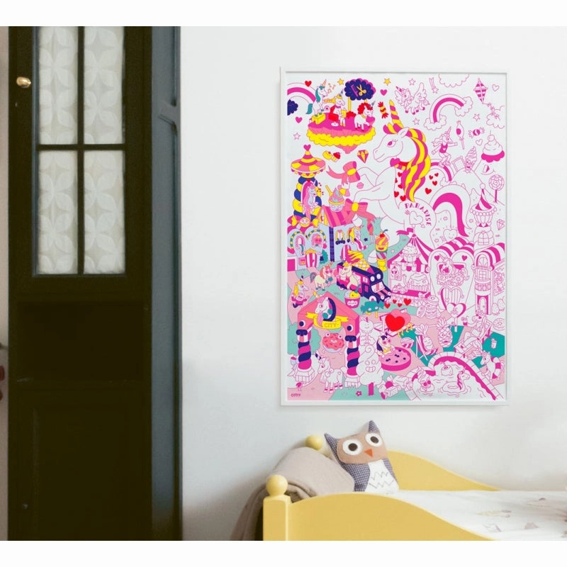 Giant Colouring Poster - Recycled Paper - Unicorn - Lily