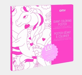 Giant Colouring Poster - Recycled Paper - Unicorn - Lily