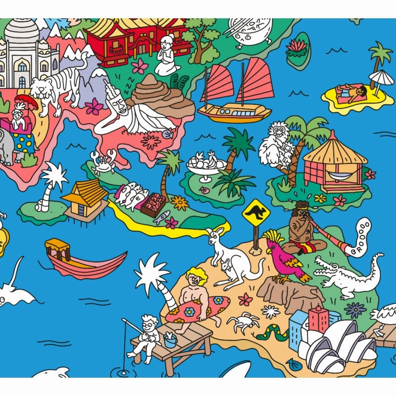 Giant Poster & Stickers - Atlas