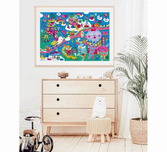 Giant Poster & Stickers - Kawaii